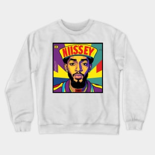 Pop Art Nipsey Vinyl Album Cover III Crewneck Sweatshirt